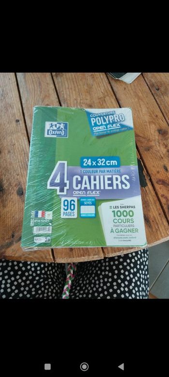 Lot de 4 cahiers 24*32