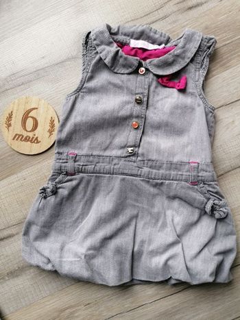 Robe Jean 6 mois fille