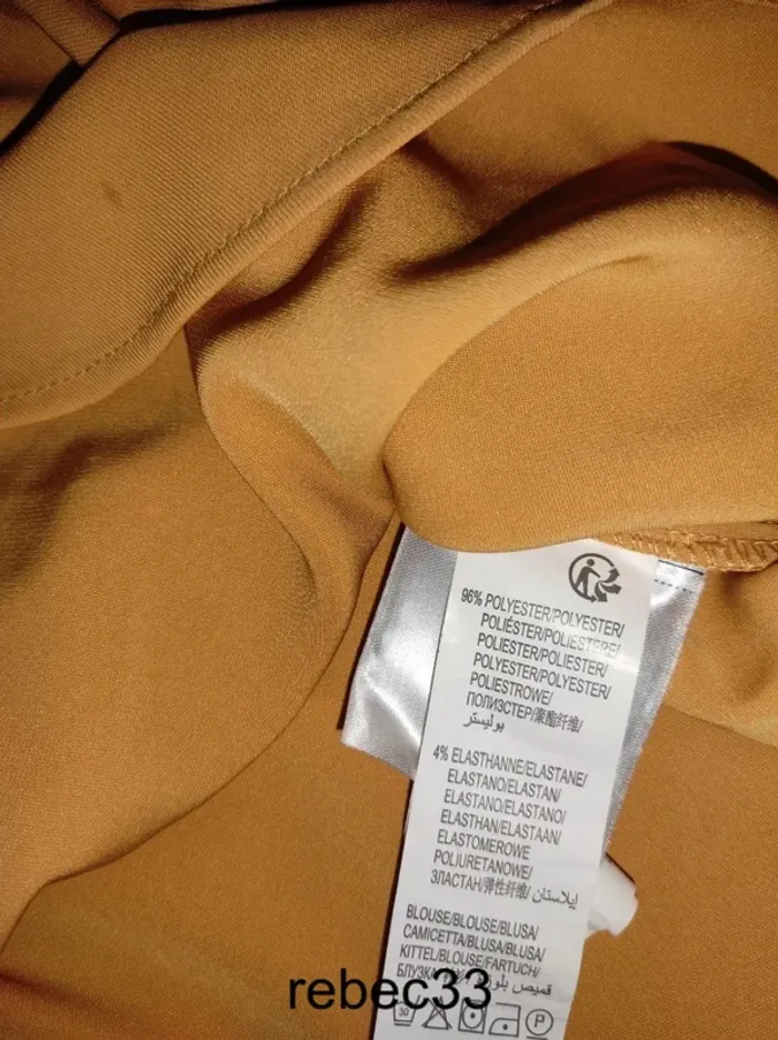 Blouse haut Débardeur jaune moutarde Kiabi - photo numéro 5