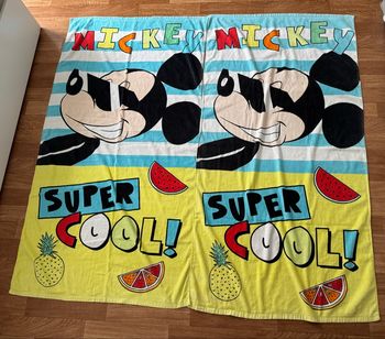 Lot de 2 serviettes de plage Mickey 75X150