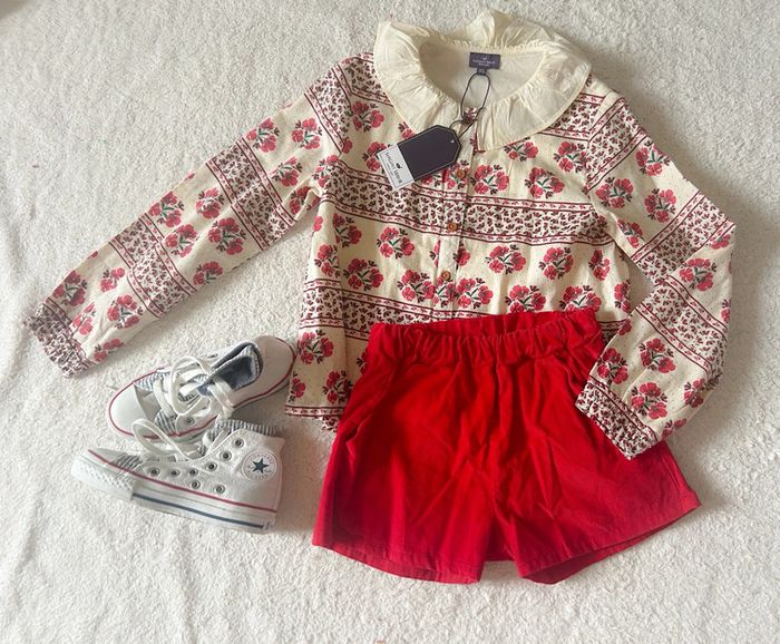 Ensemble blouse Sergent Major et short 8 ans