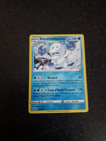 Darumacho de Galar carte Pokémon neuve