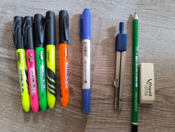 Lot écriture Maped fluo