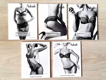 Lot de 5 catalogues aubade neufs