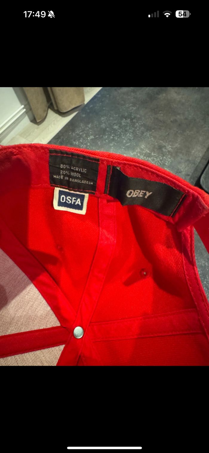 Casquette obey - photo numéro 3