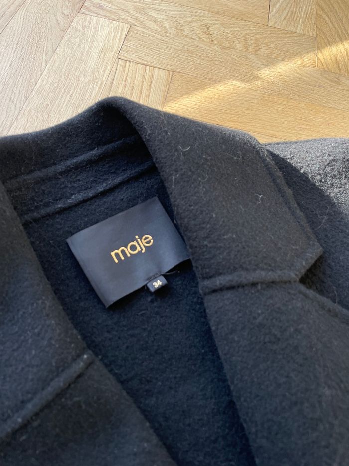 Manteau noir MAJE - photo numéro 8