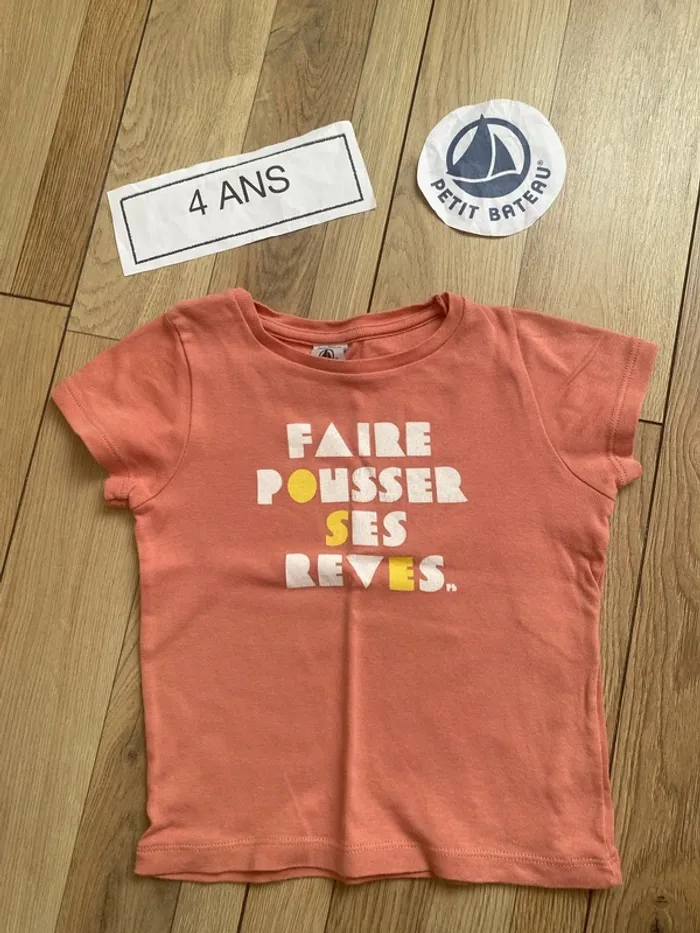 T shirt ete petit bateau 4 ans