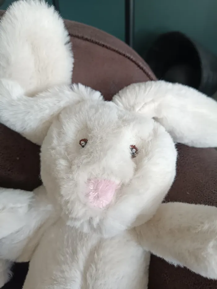 Peluche lapin 100% en matière recyclé - photo numéro 3