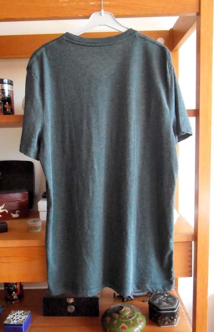 T-shirt homme, Monoprix, 100% coton bio, vert foncé - photo numéro 6