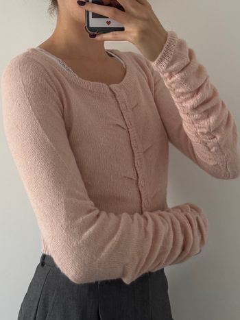 Petit gilet rose Stradivarius