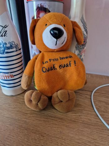 Peluche livre ouaf ouaf