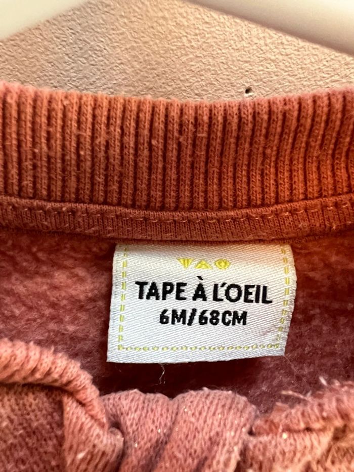 Blouson mi saison vieux rose 6 mois - photo numéro 4