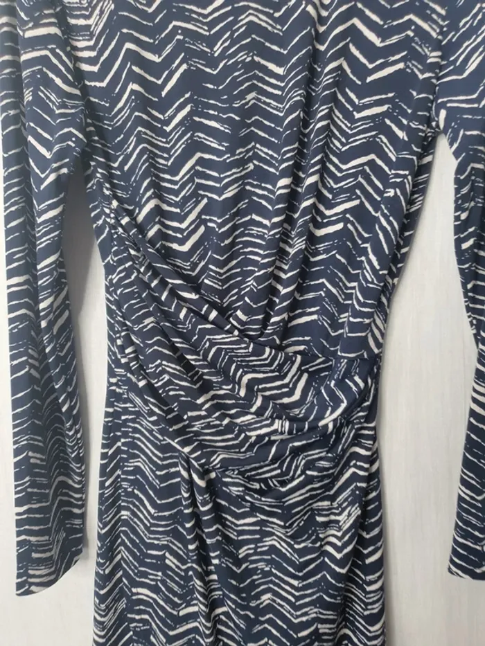 Robe bleu à motifs - photo numéro 2