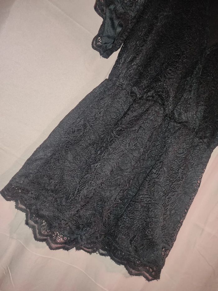 Combi short noir dentelle - photo numéro 3