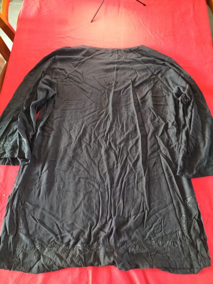 Tunique noir manche longue taille XL boutique indépendante - photo numéro 2