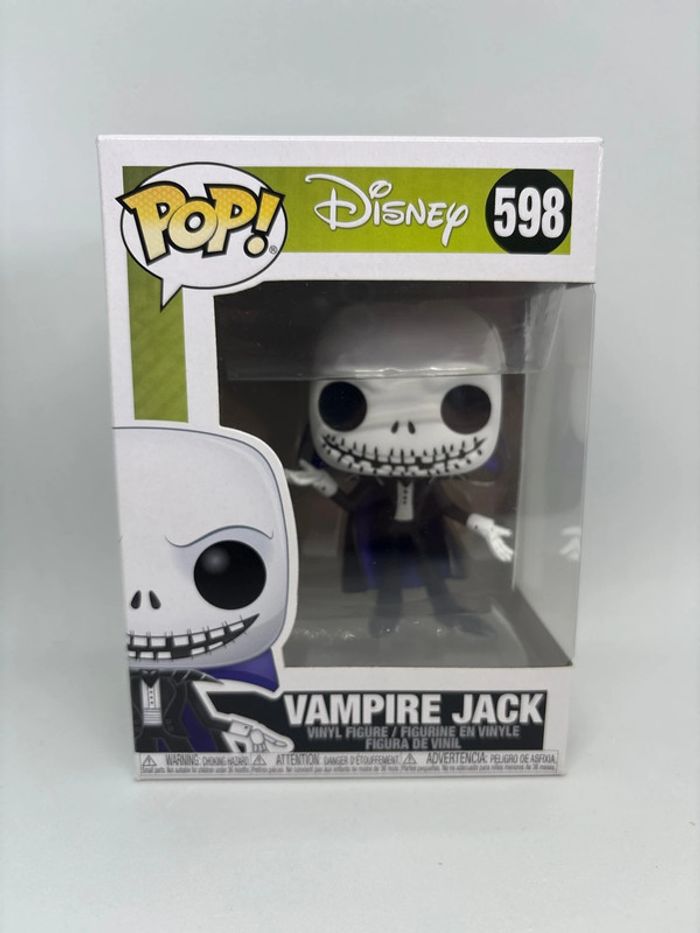 Funko pop Disney vampire jack 598 Tim Burton’s the nightmare before Christmas