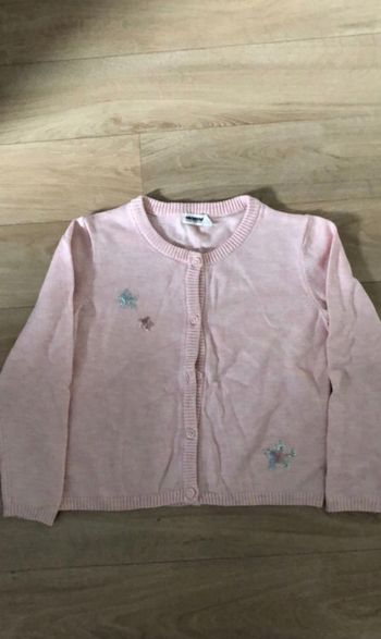 gilet rose en laine