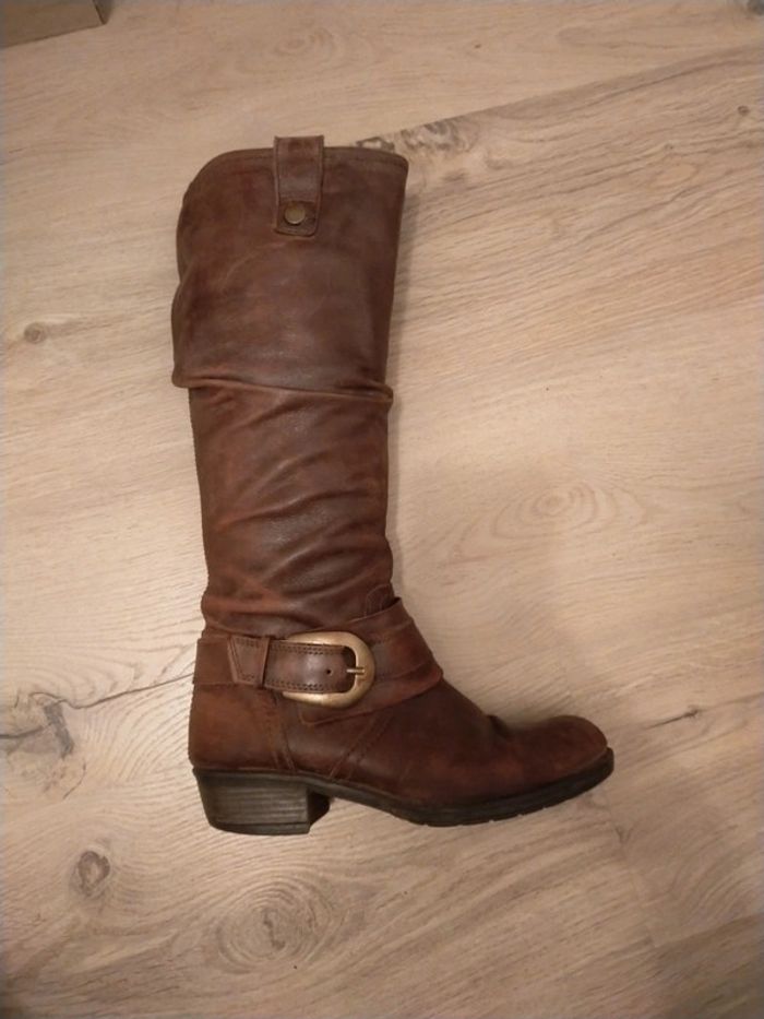 Botte marron avec boucle - photo numéro 2