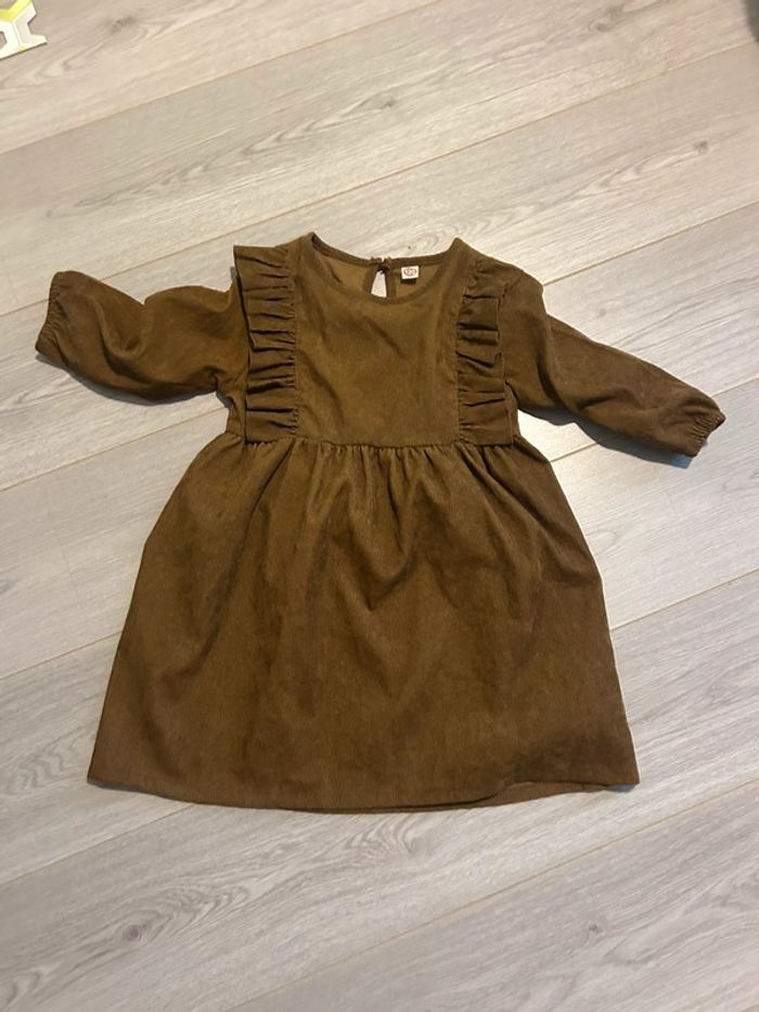 Robe brune velours