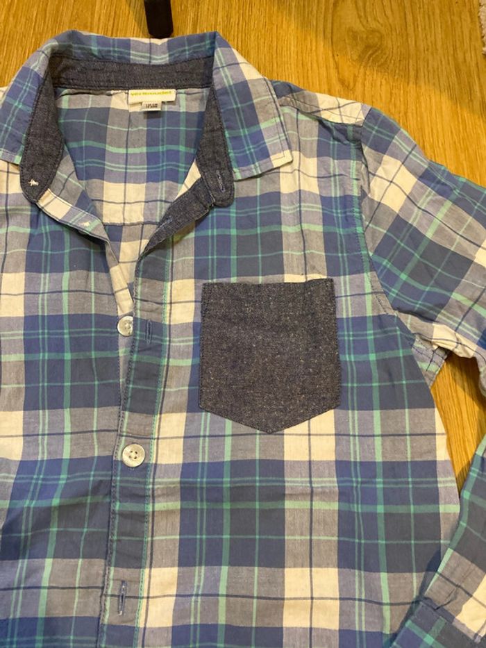 Chemise manche longue à carreaux garçon - photo numéro 3