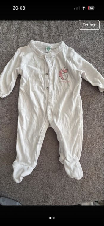 Pyjamas ouverture devant 