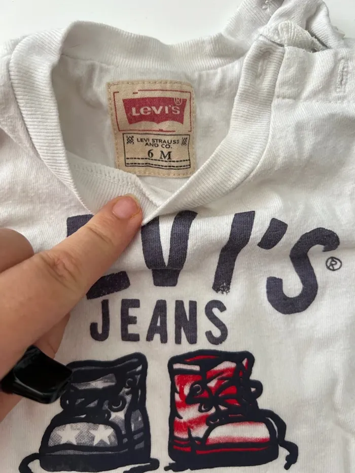 Ensemble Levi’s / Zara bébé garçon – 6 mois (haut + jean) - photo numéro 3