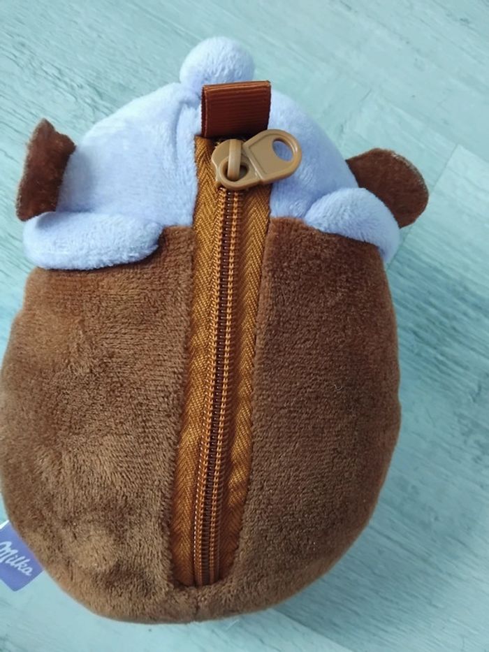 Petite tête peluche Ours milka,  neuf - photo numéro 2