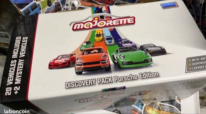 Coffret 22 voitures miniatures Majorette Discovery Pack Porsche  neuf scellé