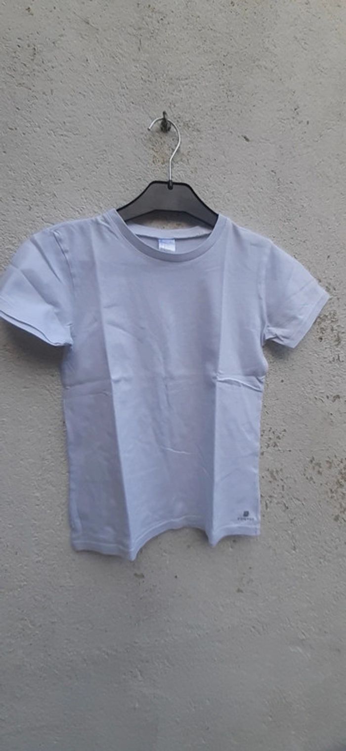 Tee-shirt Domyos 10 ans blanc mixte