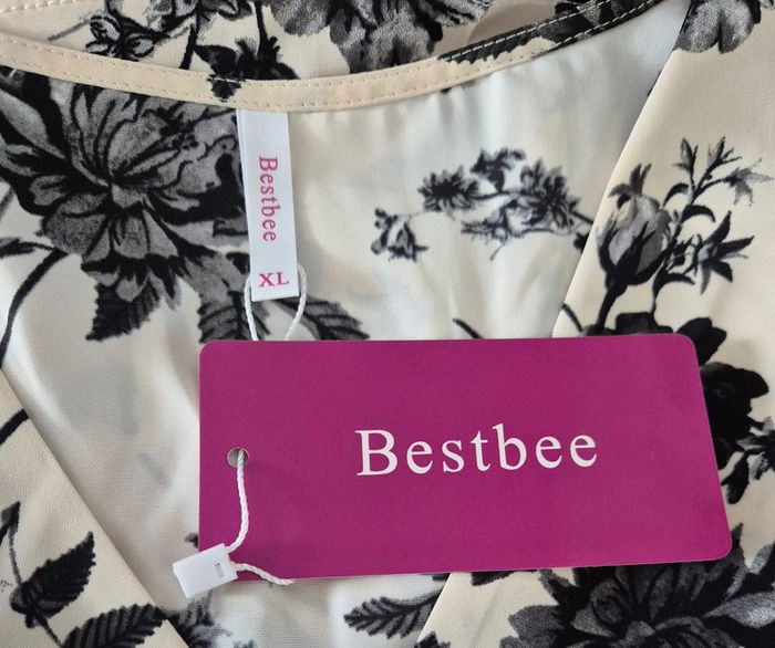 Blouse taille XL motif roses - photo numéro 4