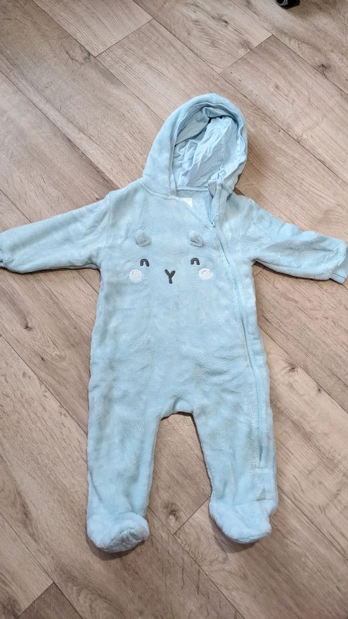 Pyjama/Grenouillère bleu clair Tex 12 Mois