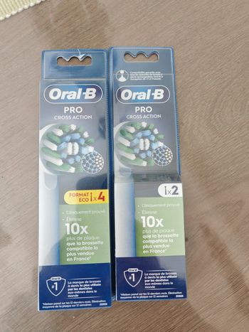 Brossette oral b pro  cross Action neuf 