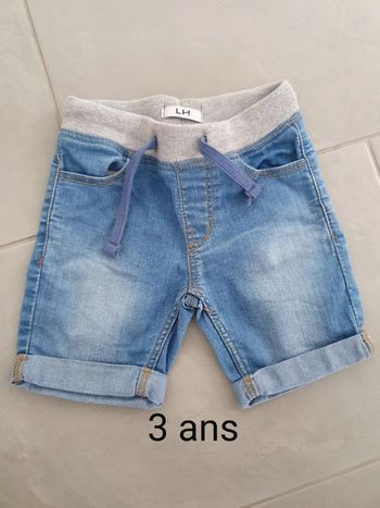 Short en jeans 3 ans