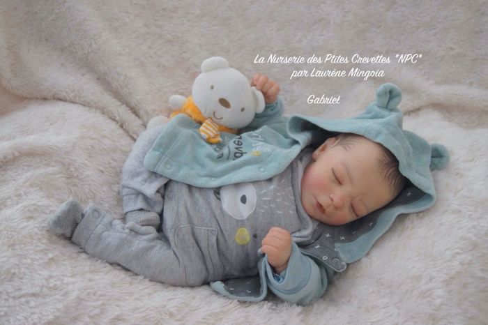 Gabriel poupée bébé Reborn authentique 🩵 - photo numéro 7