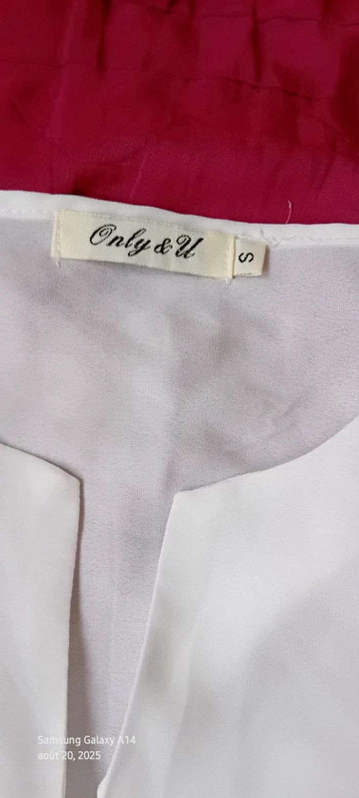Blouse longue sans manches col V en voile femme S only & u - photo numéro 15