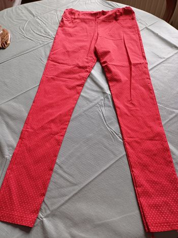 Pantalon à pois taille s