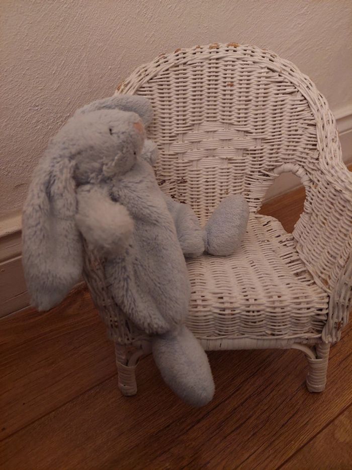 #P5 - Doudou lapin bleu Jellycat - photo numéro 4