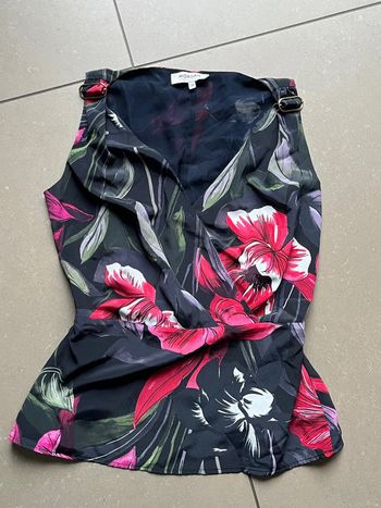 Top débardeur cache cœur à fleurs Morgan XS