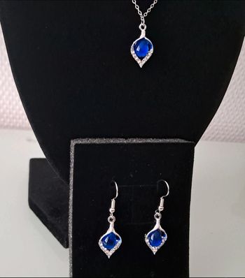 Parure argenté acier inoxydable