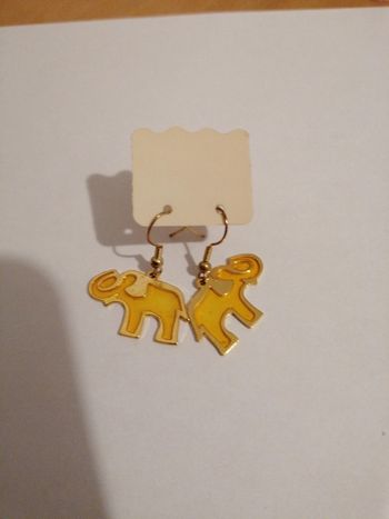 Boucle d oreille elephant