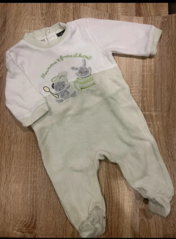 Pyjama vert unisexe 6 mois