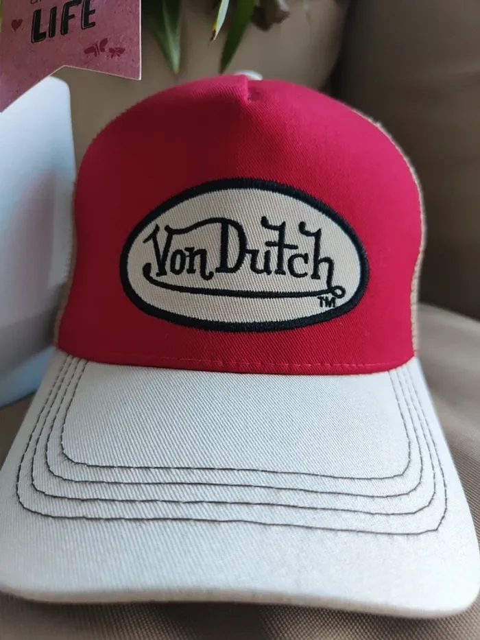 Casquette Trucker Von Dutch beige - photo numéro 3