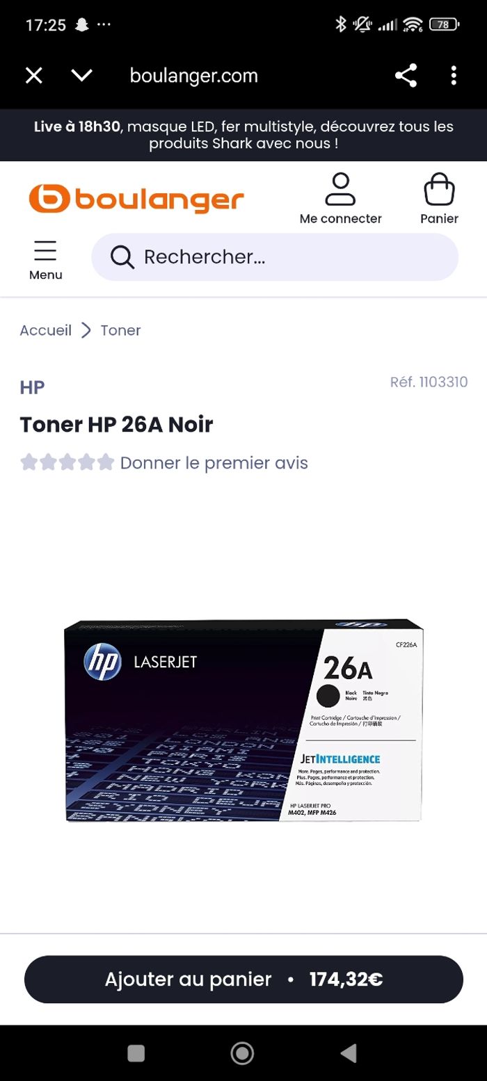 Toner HP 26A Noir NEUVE - photo numéro 4