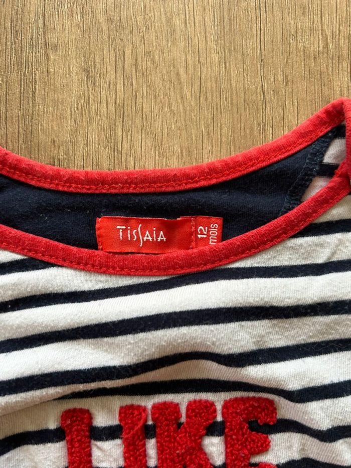 Ensemble jean t-shirt manches longues 9 mois 12 mois - photo numéro 6