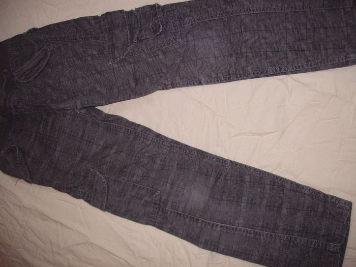 pantalon droit carreaux