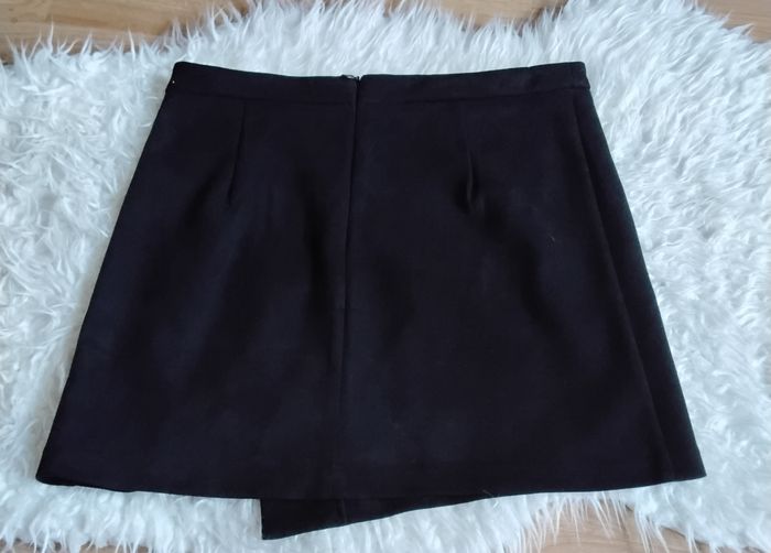 Jupe effet portefeuille noire - photo numéro 3