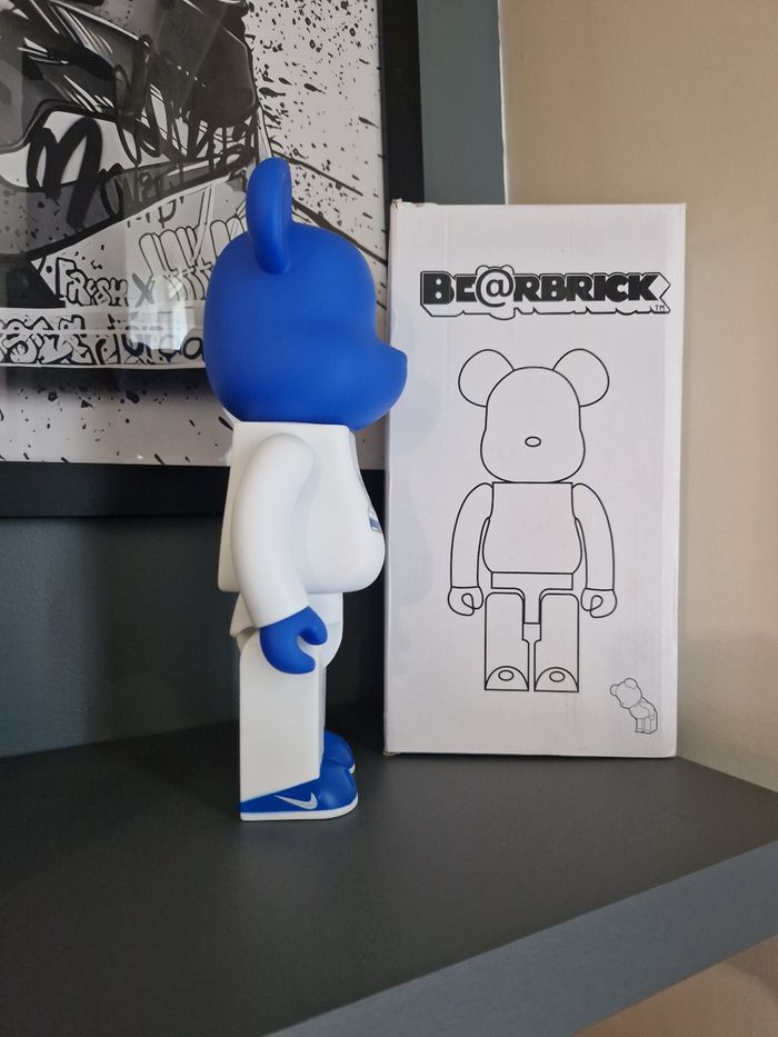 Figurine Bearbrick Nike Bleu 28cm - photo numéro 4