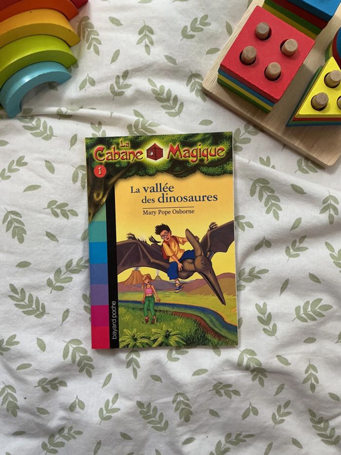 livre la cabane magique tome 1 la vallée des dinosaures - photo numéro 2
