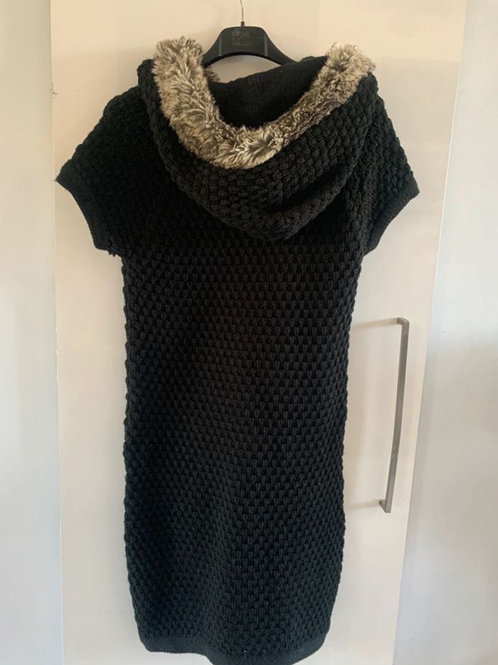 Robe Only col fausse fourrure manches courtes printemps - photo numéro 2