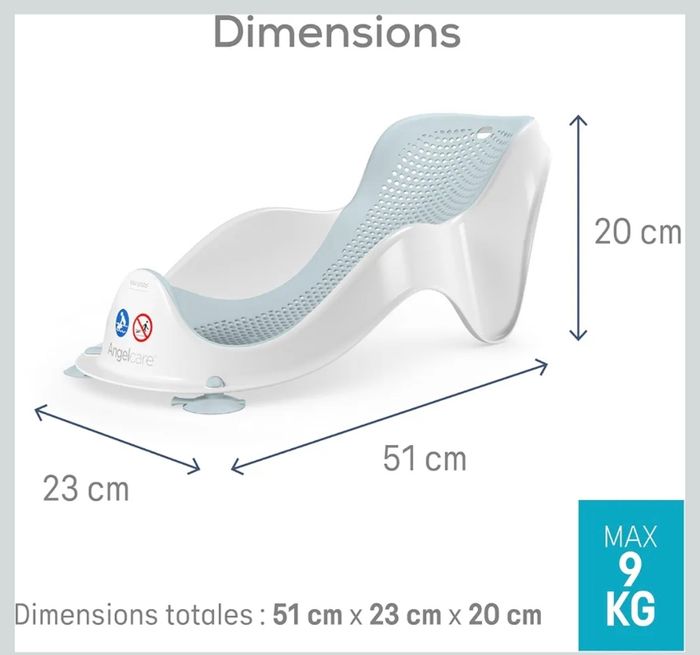 Transat de bain ANGELCARE Fit bleu - NEUF - photo numéro 2